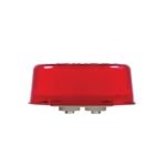 6 LED 2" Round GloLight (Clearance/Marker) - Red LED/Red Lens - Image 4