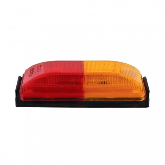 6-LED-Rectangular-Fender-Mount-Light-ClearanceMarker-With-Amber-Red-Lens-And-Black-Bracket-Bulk-1 6 LED Rectangular Fender Mount Light (Clearance/Marker) With Amber & Red Lens, And Black Bracket (Bulk) - Image 2