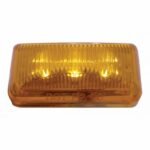 6 LED Rectangular Light (Clearance/Marker) - Amber LED/Amber Lens (Bulk) - Image 2