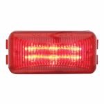 6 LED Rectangular Light (Clearance/Marker) - Red LED/Red Lens