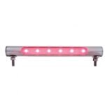 6 LED Stainless Steel Tube Light - Red LED