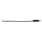 6" Single Lead Wire With .180 Bullet Termination & Stripped End - Black
