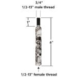 6" Skull Pattern Shifter Shaft Extension - Image 3