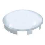 6 Uneven Stainless Steel Dome Front Hubcap - 1" Lip