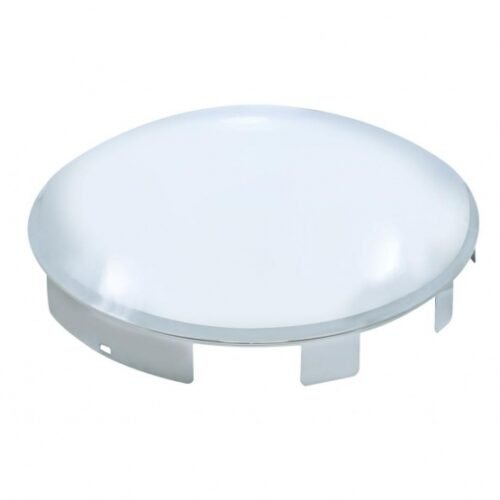 6 Uneven Stainless Steel Dome Front Hubcap - 1" Lip