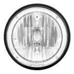 7" Crystal Headlight With White LED Halo Ring - Image 2