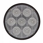 7 LED 4" Round Competition Series Light (Stop, Turn & Tail) - Red LED/Clear Lens - Image 2