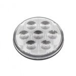 7 LED 4" Round Competition Series Light (Stop, Turn & Tail) - Red LED/Clear Lens - Image 3