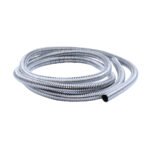 72" Long Chrome Wire Loom - 3/8" Diameter