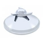 8" Chrome Cover With 3 Bar Spinner For UP Rear Axle Cover - Left Swing Bars (Bulk)