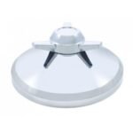 8" Chrome Cover With 3 Bar Spinner For UP Rear Axle Cover - Straight Bars (Bulk)