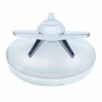 8" Chrome Rear Hubcap With 3 Bar Spinner - Extra Large Straight Bars