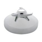 8" Chrome Rear Hubcap With 3 Bar Spinner - Left Swing Bars