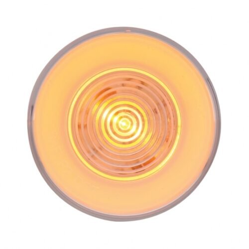 9 LED 2-1/2" Round GloLight (Clearance/Marker) - Amber LED/Clear Lens