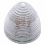 9 LED 2" Round Beehive Light (Clearance/Marker) - Red LED/Clear Lens (Bulk) - Image 2