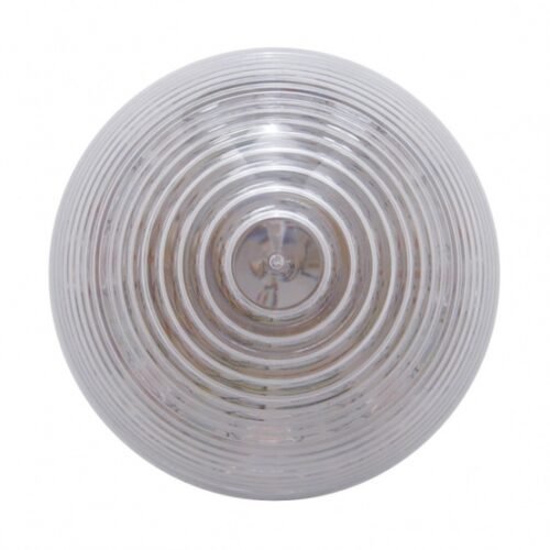 9 LED 2" Round Beehive Light (Clearance/Marker) - Red LED/Clear Lens (Bulk)