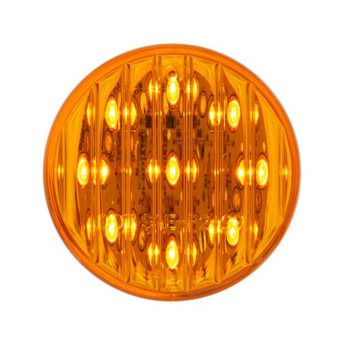 9 LED 2" Round Light (Clearance/Marker) - Amber LED/Amber Lens (Bulk)