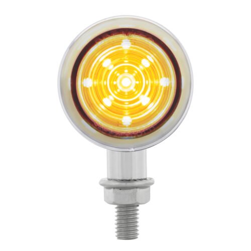 9 LED Mini Bullet Light - Amber LED/Clear Lens