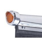 9 LED Mud Flap Hanger End Light With Visor - Amber LED/Amber Lens - Image 3