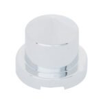 9/16" x 1-1/4" Chrome Plastic Pointed Nut Covers - Push-On (10-Pack)