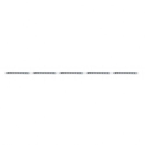 94" Stainless Light Bracket With 5X 11 LED 17" Light Bars & Bezels - Amber LED/Clear Lens