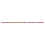 94" Stainless Light Bracket With 5X 23 SMD LED 17-1/4" Light Bars & Bezels - Red LED/Red Lens