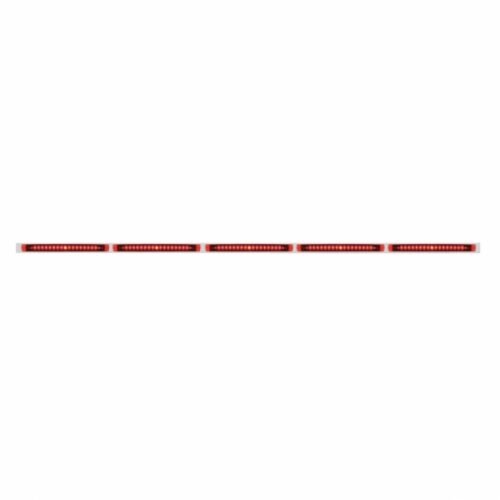 94" Stainless Steel Light Bracket - 19 LED 17-1/4" Light Bar x 5 With Red LED/Red Lens