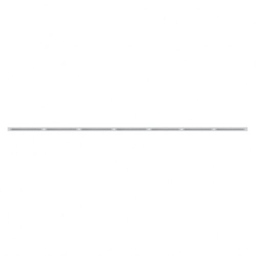 94" Stainless Steel Light Bracket With 7X 19 LED 12" Reflector Light Bars - Red LED/Clear Lens