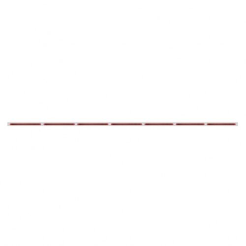 94" Stainless Steel Light Bracket With 7X 19 LED 12" Reflector Light Bars - Red LED/Red Lens