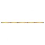 94" Stainless Steel Light Bracket With Five 23 SMD LED 17-1/4" Light Bar - Amber LED/Amber Lens