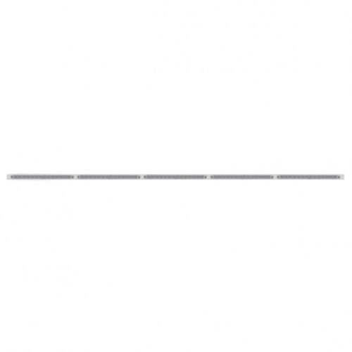 94" Stainless Steel Light Bracket With Five 23 SMD LED 17-1/4" Light Bar - Amber LED/Clear Lens