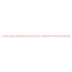 94" Stainless Steel Light Bracket With Five 23 SMD LED 17-1/4" Light Bar - Red LED/Red Lens