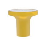 Aluminum Screw-On Air Valve Knob With Stainless Tractor Plaque - Electric Yellow - Image 2