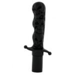 Black Aluminum Skull Dagger Air Valve Knob - Image 2