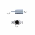 Black Aluminum Skull Dagger Air Valve Knob - Image 3