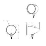 Black "BILLET" Style Groove Headlight Housing - Image 6