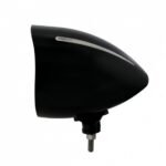Black "Billet" Style Groove Headlight With Visor 5 LED Bulb - Blackout - Image 4