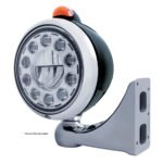 Black Guide 682-C Headlight 11 LED Bulb & Dual Mode LED Signal - Amber Lens - Image 3