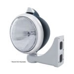 Black Guide 682-C Headlight 6014 & Original Style LED Signal - Clear Lens - Image 3