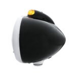 Black Guide 682-C Headlight H4 With 10 Amber LED & Dual Mode LED Signal - Amber Lens - Image 3