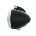 Black Guide 682-C Headlight No Bulb With Original Style LED Signal - Clear Lens - Image 2