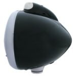 Black Guide 682-C Style Headlight 6014 & LED Turn Signal - Clear Lens - Image 3