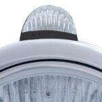Black Guide 682-C Style Headlight 6014 & LED Turn Signal - Clear Lens - Image 4