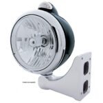 Black Guide 682-C Style Headlight Crystal H4 & LED Signal - Clear Lens - Image 2