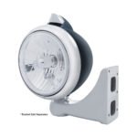 Black Guide 682-C Style Headlight Crystal H4 & Original Style LED Signal - Clear Lens - Image 3