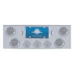 CR Rear Center Panel With 4X 12 LED 4" Reflector Lights & 3X 13 LED 2-1/2" Lights -Red LED/Clear Lens