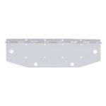 Chrome 2 License Plate Hangers Angle Shaped Holder With Square Marker Light Cutout