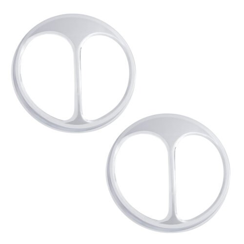 Chrome Cat's Eye Headlight Cover For 5-3/4" Headlight (Pair)