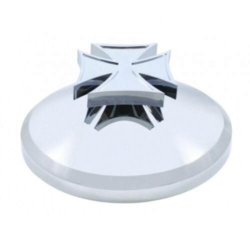 Chrome Cover With Iron Cross Spinner For UP Rear Axle Cover (Bulk)