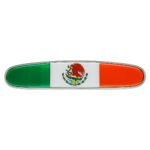 Chrome Die Cast Mexico Flag Emblem
